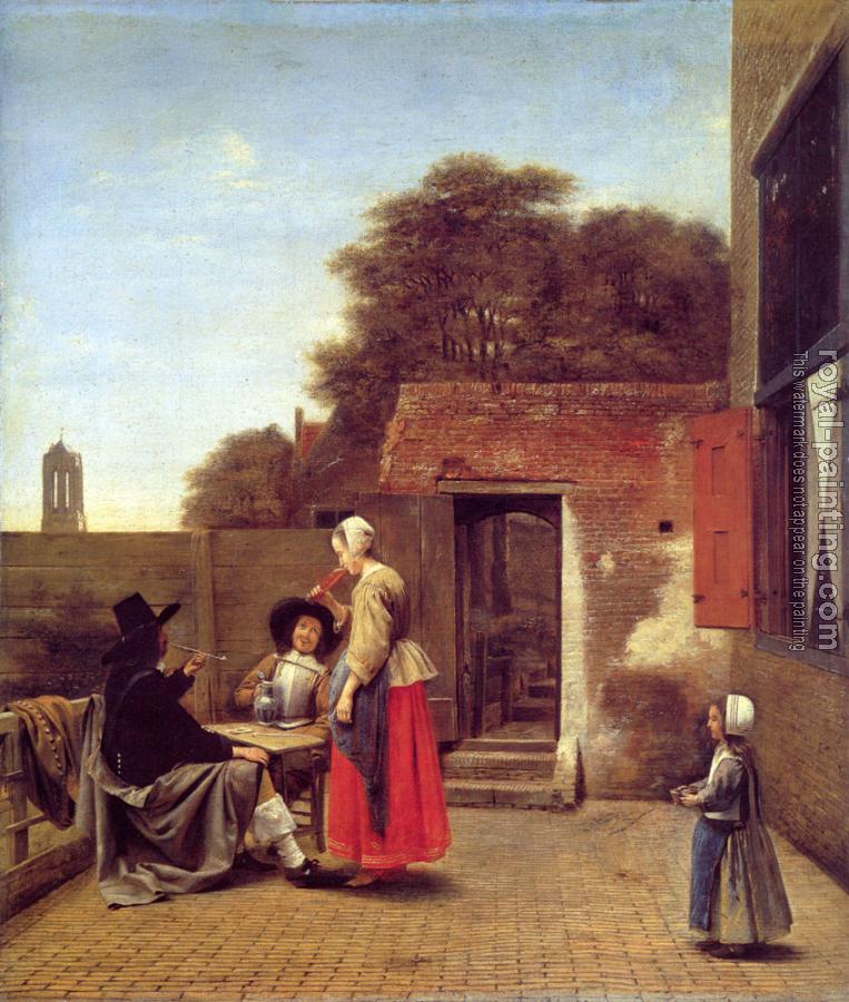 Pieter De Hooch : A Dutch Courtyard